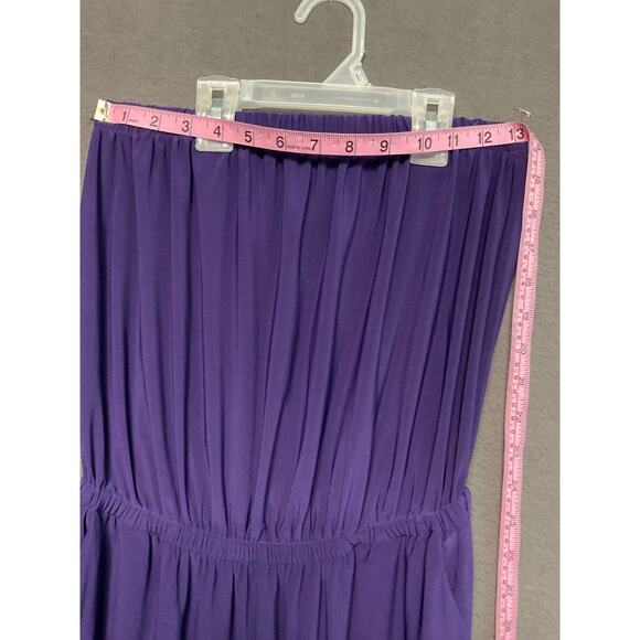 Simply Styled Halter Top Purple Jumpsuit Size S/C, Elastic Waist & Pockets - Picture 5 of 9